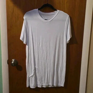 Bums & Roses Bamboo White Short Sleeve S/M